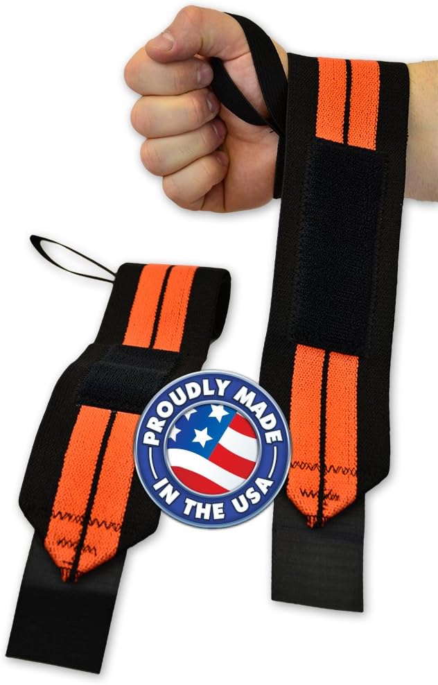 Max RPM Powerlifting Wrist Wraps (36 inch Length)