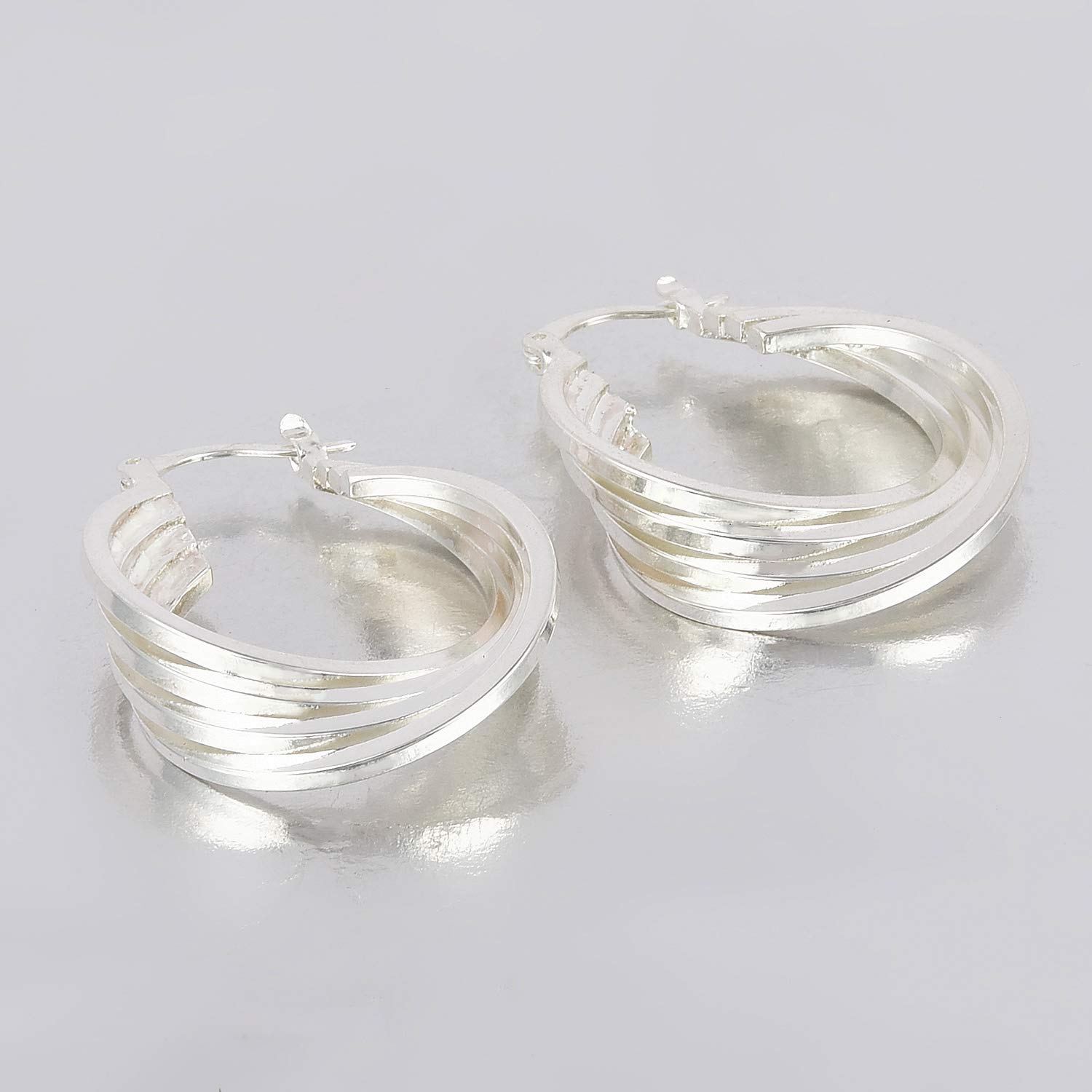 Entangled Rings Alloy Dangle Earring