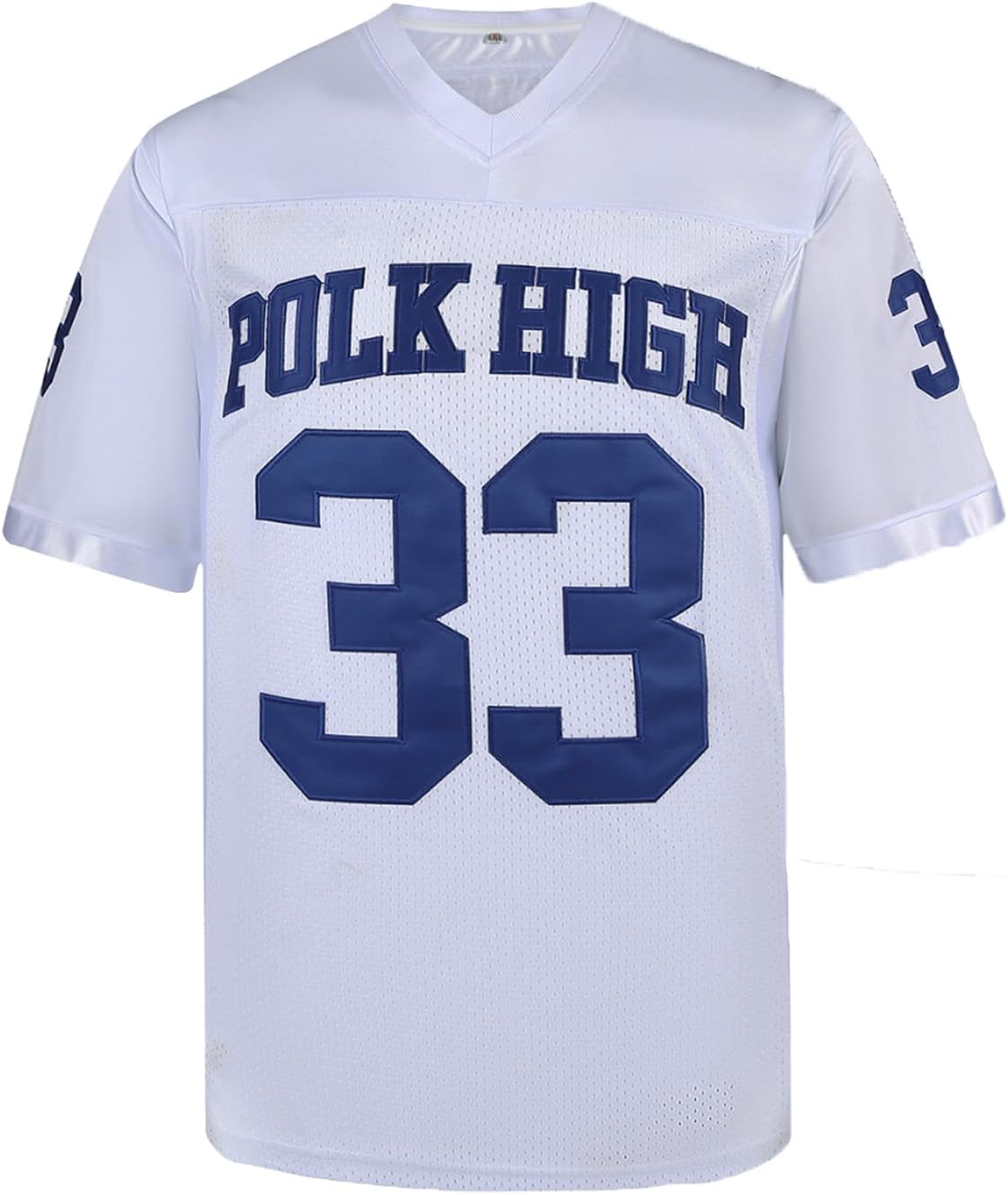 33 Football Jersey for Men Retro Stitched Mesh Sports Shirt, Classic White Game Day Top for Fans - Image 2