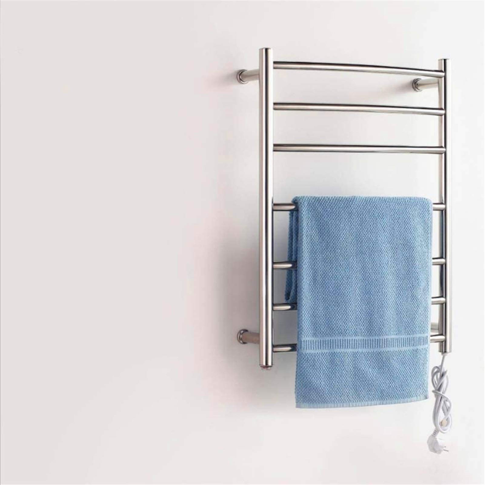 Calentador de Toallas, toallero eléctrico, radiador de baño Recto, tendedero de 7 Barras, Calentador de Toallas de Acero Inoxidable 304, Accesorios de baño para el hogar