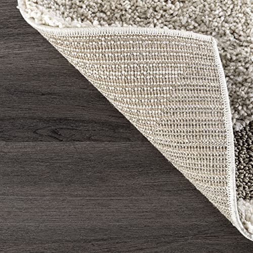 Nuloom Carolyn Modern Shag Runner Rug, 2' 6" X 6', Cream #TOP5