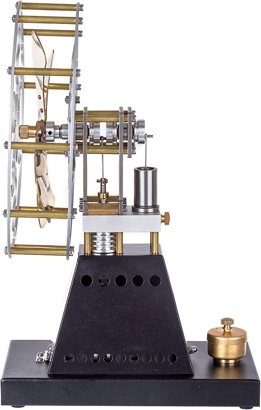 Stirling Engine Model Kit, Thermal Power Stove Fan Vintage Stirling Engine Physics Science Experiment Toy