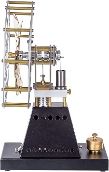 Stirling Engine Model Kit, Thermal Power Stove Fan Vintage Stirling Engine Physics Science Experiment Toy
