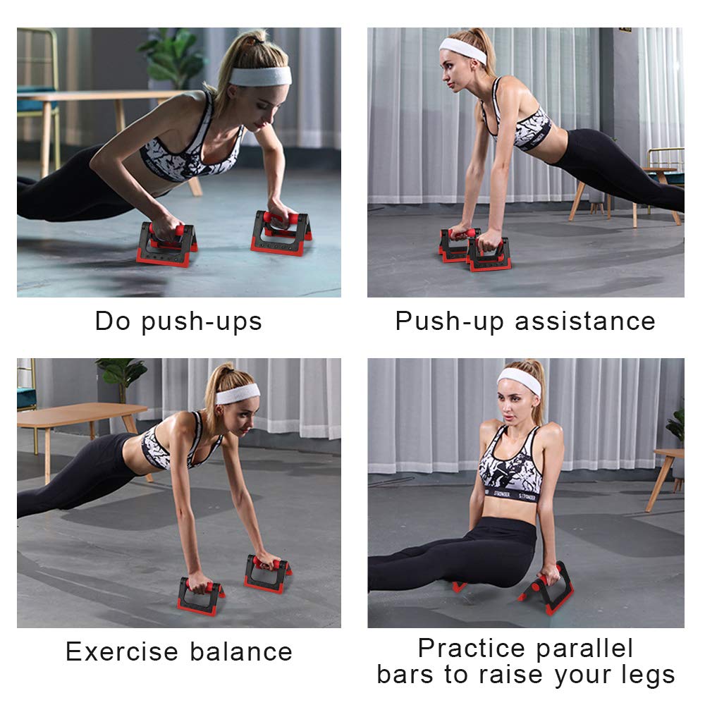 Ultrasport Liegestützgriffe 2er Set - Höhenverstellbare Push Up Bars Mit Drehfunktion Für Anfänger & Profis