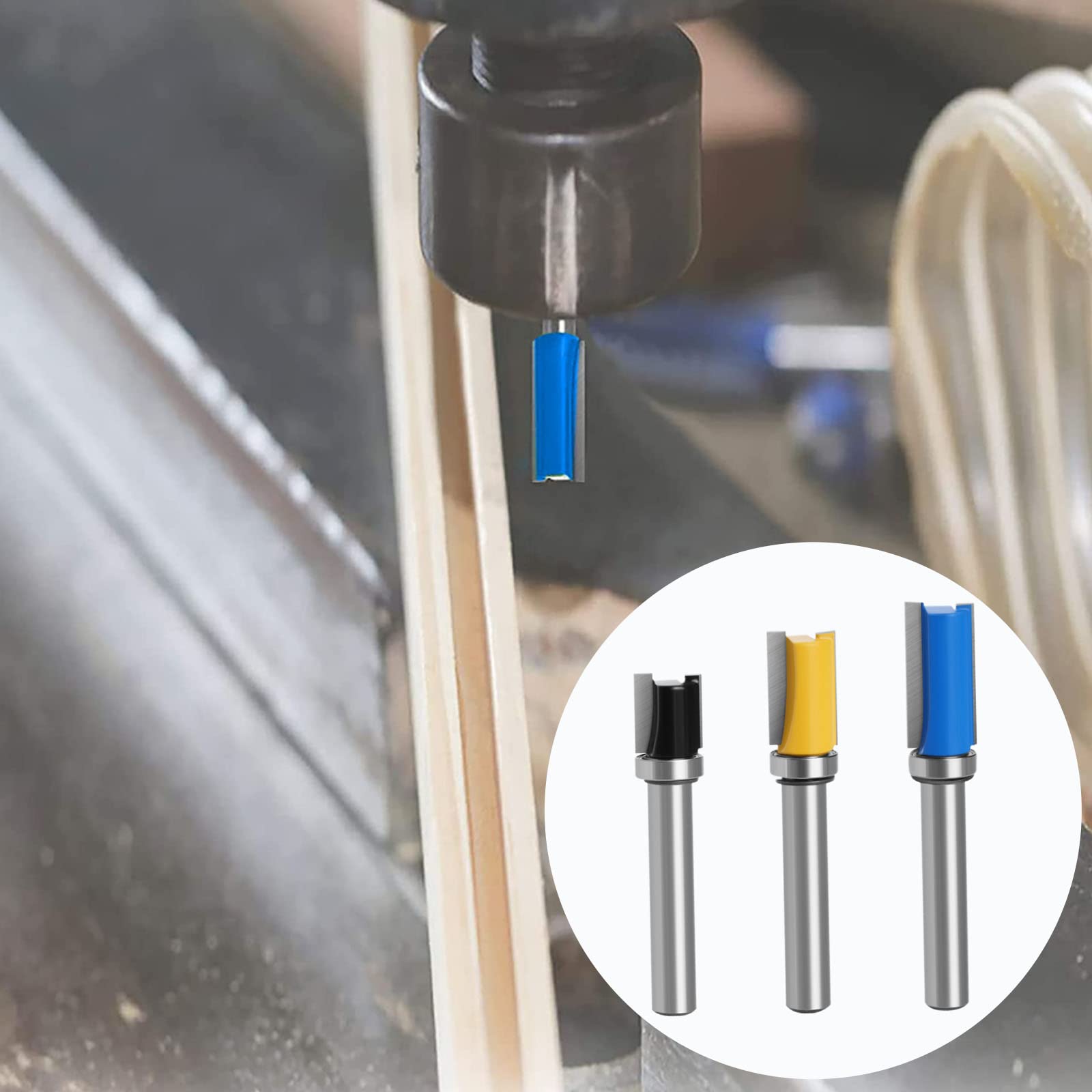 Set Frese Per Router 7 Pezzi | Per Scanalatura Legno | Gambo 6mm | Diametri 3-12mm - Foto 7