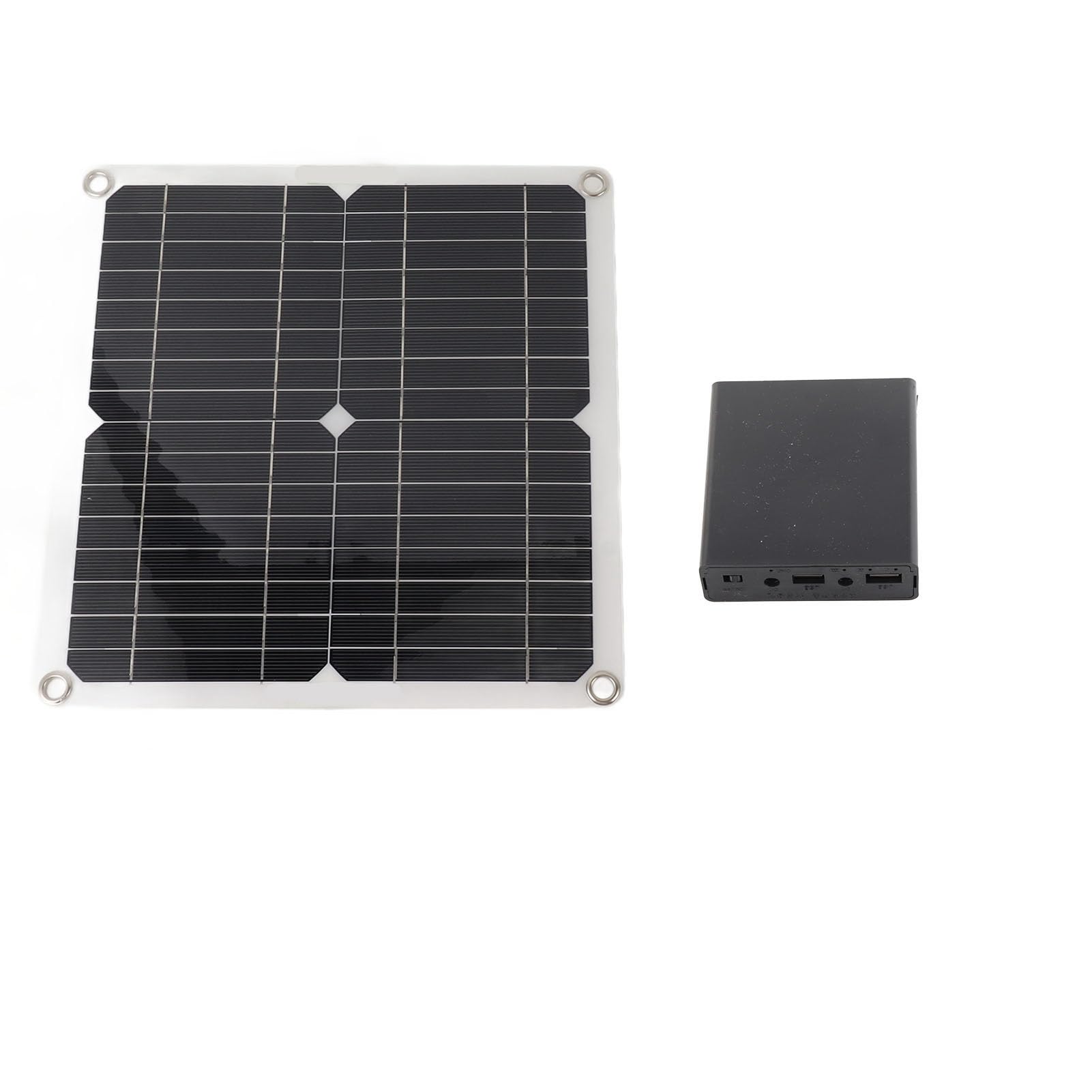 Yinhing 50-W-Solar-Set mit 22-W-Brunnenpumpe, Solarbetriebener Brunnen mit Batteriekasten, Timer-Steuerung, Pumpe für Garten und Teich