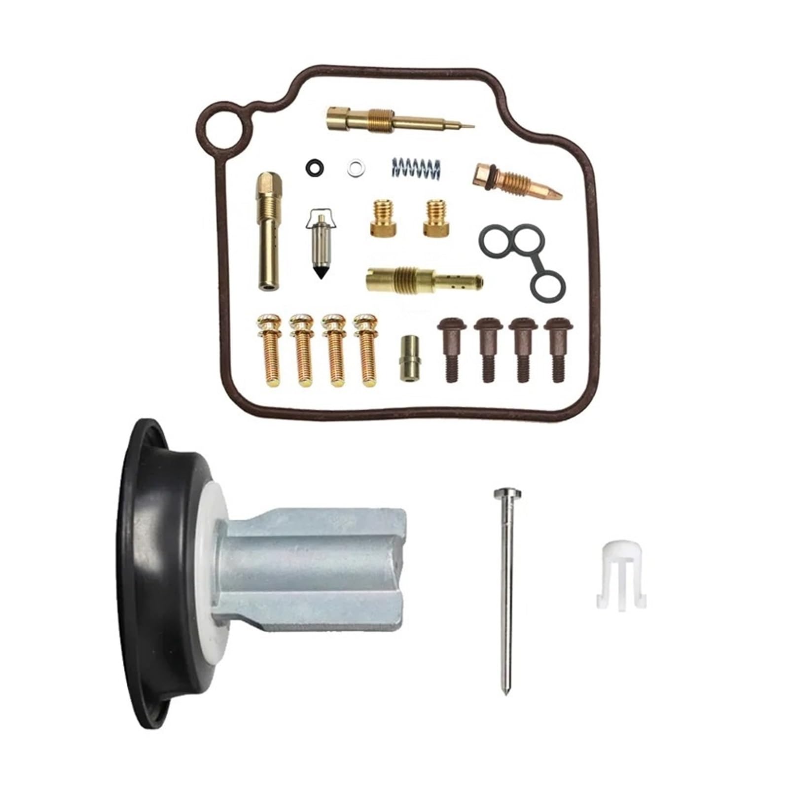 Kit Carburador Para PIAGGIO 125 Kit Reconstrucción Carburador Membrana Deslizante Diafragma Para Accesorios Carburador Para BYQ125T motocicletaCarburador(And plunger)