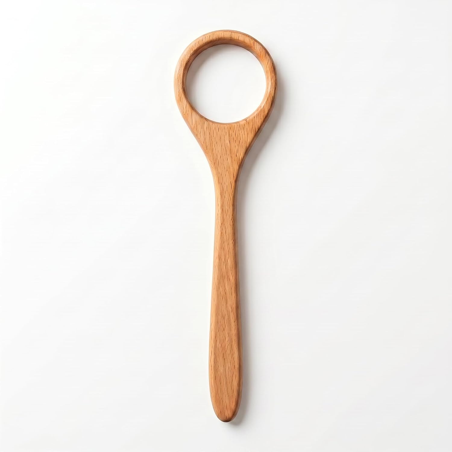 Wooden Danish Dough Whisk for Sourdough Bread, 12” Handcrafted Beech Wood Bread Whisk, One-Piece Dutch Dough Mixer for Pizza, Batter, Pastry & No Knead Baking (Wood Danish Dough Whisk)