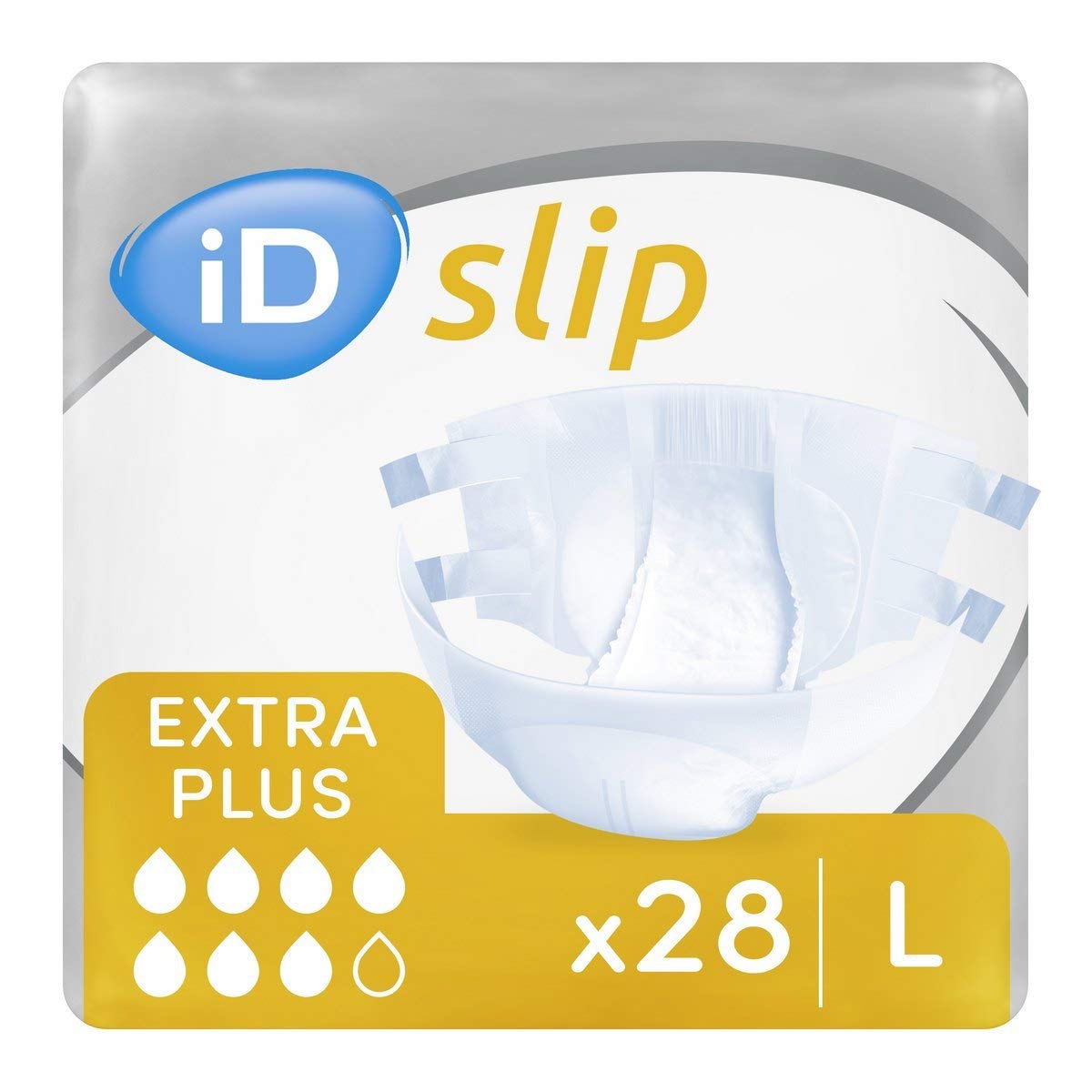 iD Expert Slip Extra Plus Large PE Backed (2950ml) 28 Pack Incontinence Protection