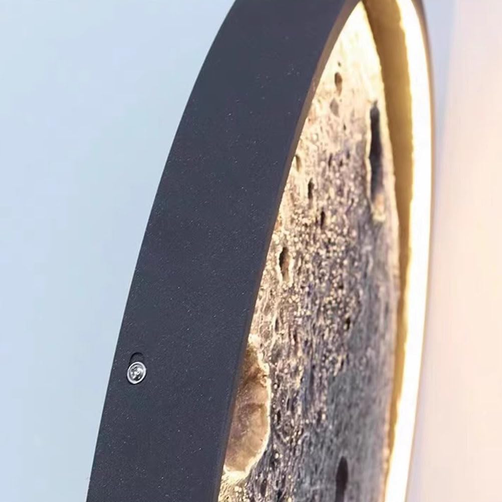 AoLa Lampada da Parete a Forma di Luna Luce da Parete per la Stanza dei Bambini dimmerabile con Telecomando Lampada Decorativa per Interni LED Round Moon Design Lampada Moderna 3D a Forma di Luna