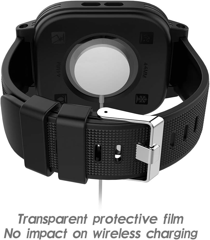 Waterproof Apple Watch Series 4/5/6/SE 44mm Case,Shockproof Impact Resistant Rugged Protective Case with Bulit-in Screen Protector and Soft Strap Bands for Apple Watch Series 4/5/6/SE 44mm