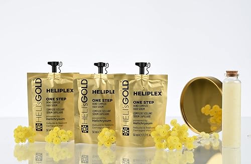 Miniatura 3 de Heli's Gold Heliplex One Step Bond Complex - Reconstruye y restaura las hebras dañadas - Mejora la apariencia y la sensación del cabello - Mantiene