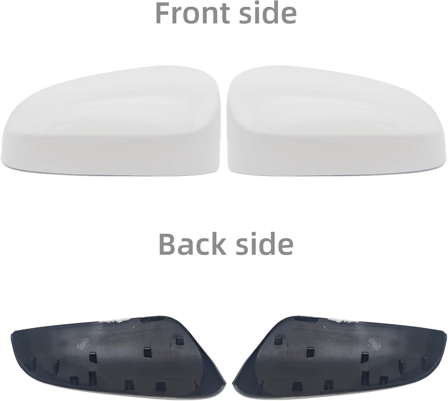 Mirror Cover Caps Fit For Toyota Camry 2012-2015, Side Mirror Accessories for Toyota Camry, 2-Piece Set (WHITE)