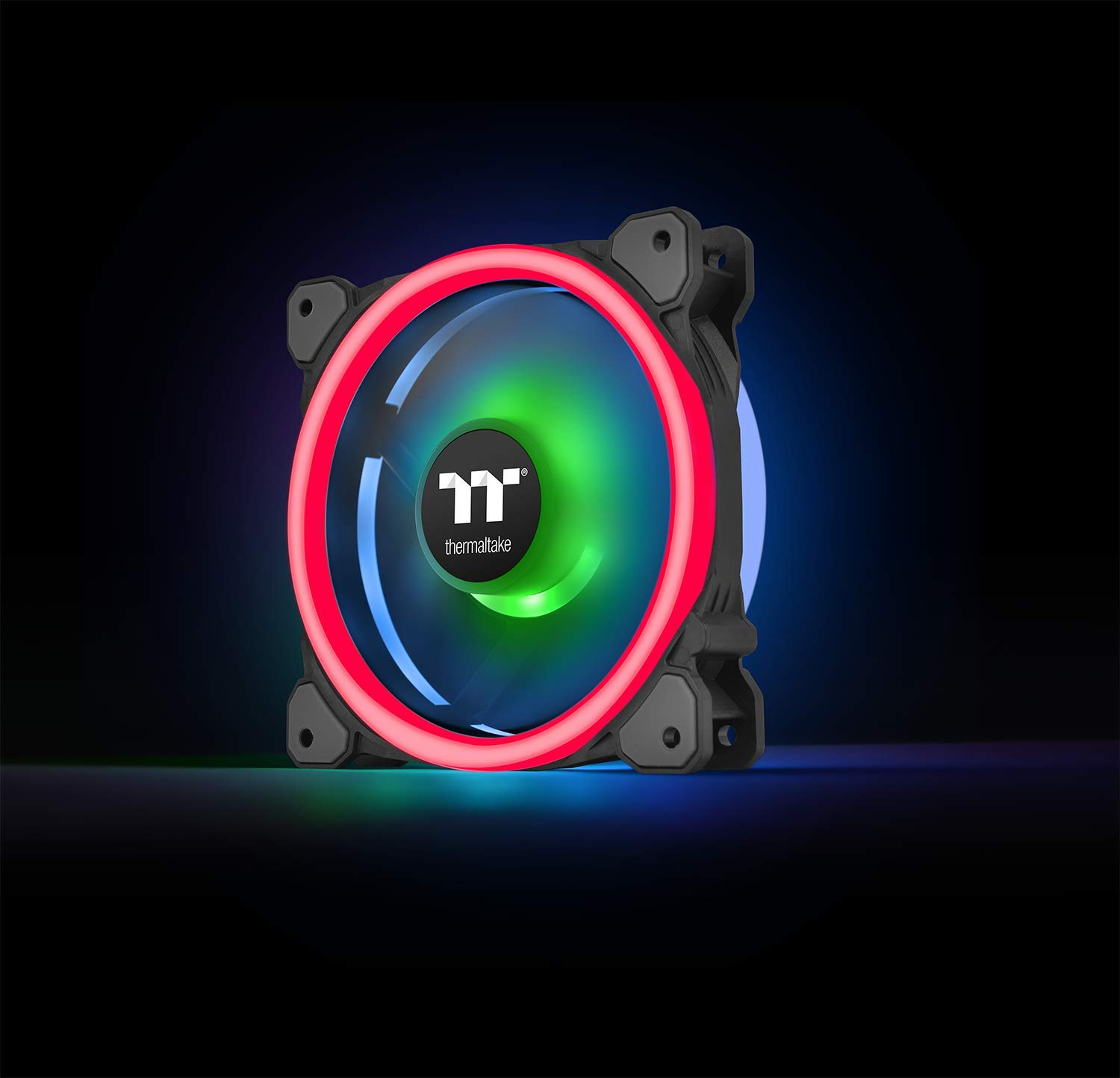 Thermaltake Riing Trio 12 RGB Ventola per PC Case con 12 LED RGB, Nero