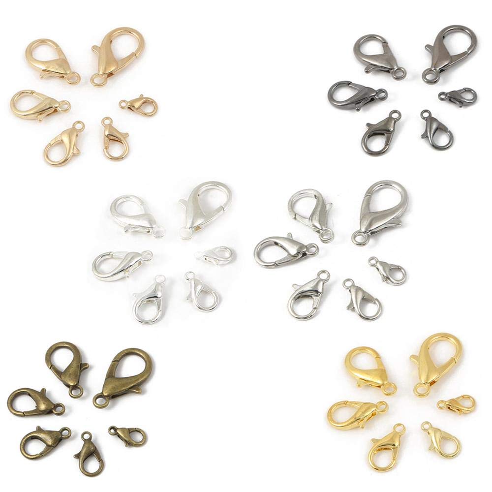 Fermoirs Ancre Métallique Lot De 12 Fermoirs à Crochet Forme Ancre 20x14mm Gris Métallique - Accessoires Bijoux DIY Fermoirs Zinc Gris Métallique - 5