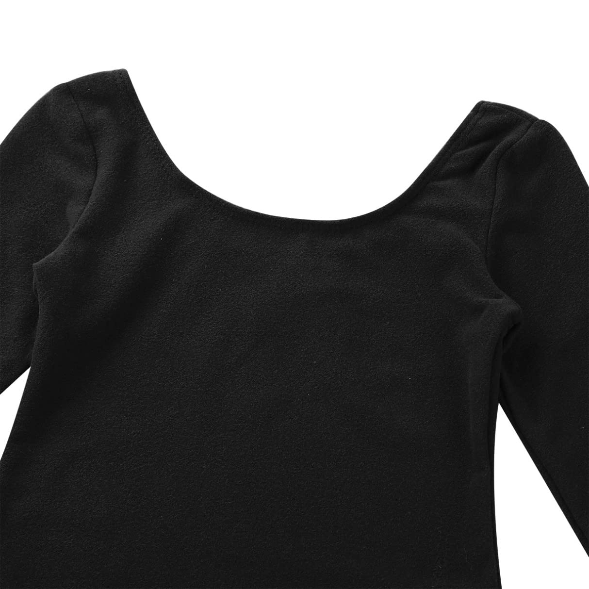 YiZYiF Maillot de Danza Ballet Niñas Maillot Clásico Danza Ballet Leotardo Gimnasia Rítmica Body Algodón Suave Manga Larga Ropa Práctica Clases Invierno Primavera — view 4