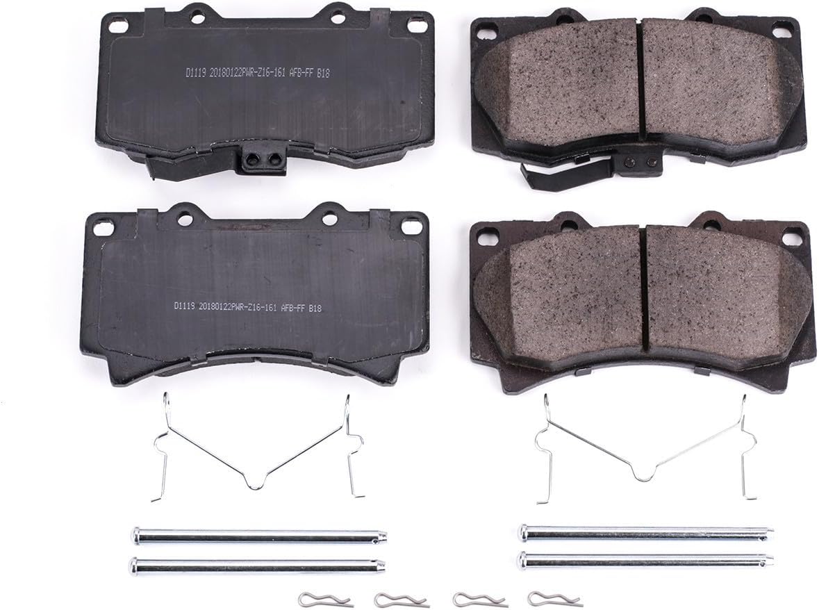 Power Stop Front Brake Kit For Hummer H3 2006-10 | Hummer H3T 2009-10 - Ceramic Brake Pads With Installation Hardware, 17-1119