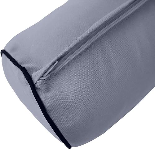 Miniatura 5 de *Solo funda*-Estilo 6 fundas de almohada para colchón de sofá cama al aire libre con ribete de tubería de contraste tamaño completo - AD001