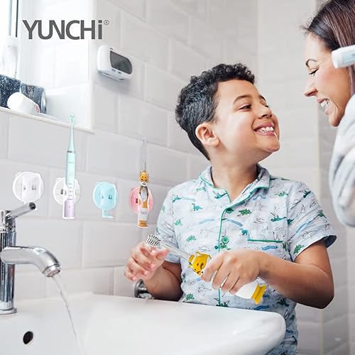 Miniatura 8 de YUNCHI Y7 - Cepillo de dientes eléctrico sónico recargable para adultos y niños 10 cabezales de cepillo Dupont 5 modos carga rápida para 30 días