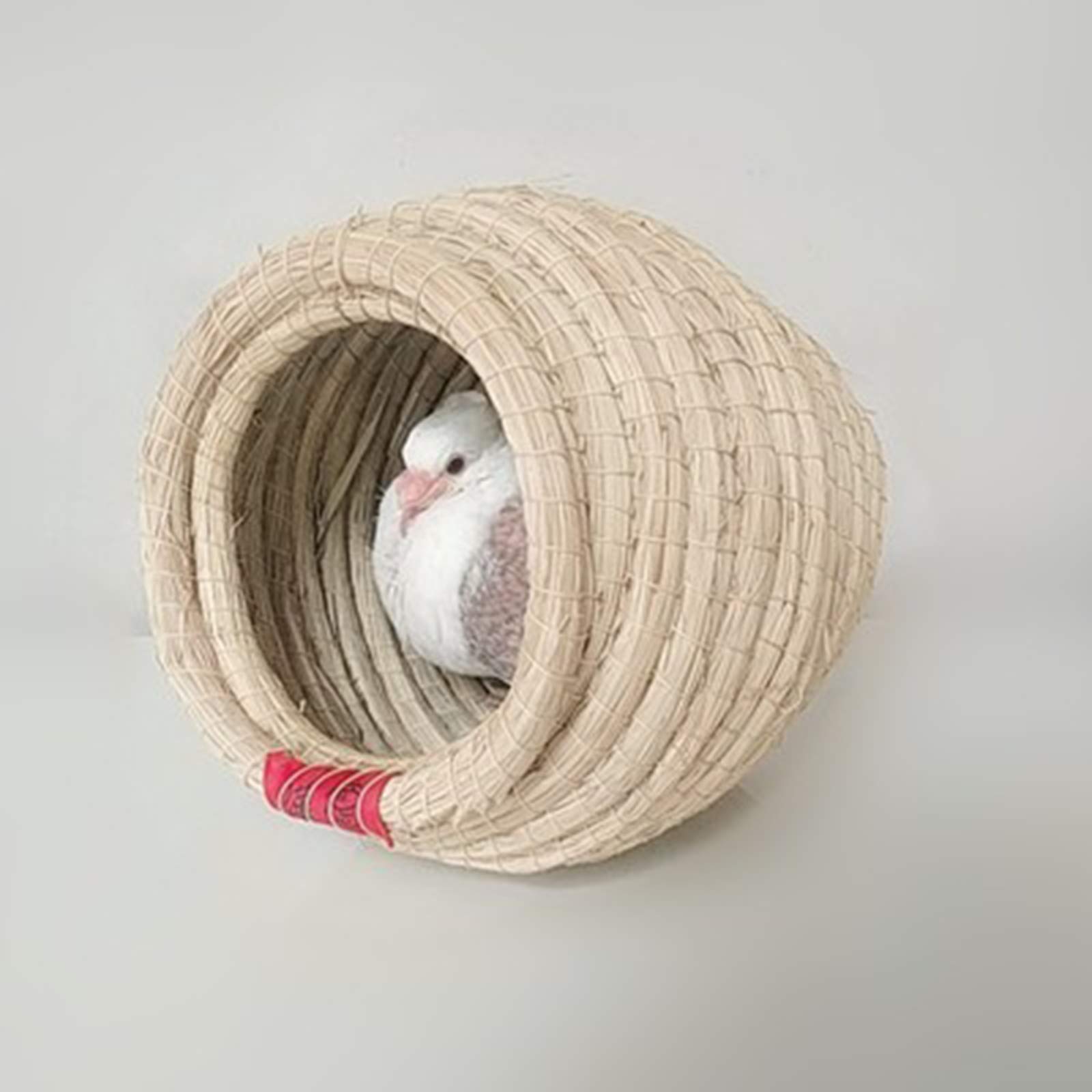 Nidi per Uccelli Giardino Esterno Courtyard Pigeon Bird Bird Nest Avolary Tessuto con Olio ed Erba, Gabbia per Uccelli Lavabile, 24x20x19cm (Color : 2 Pieces)