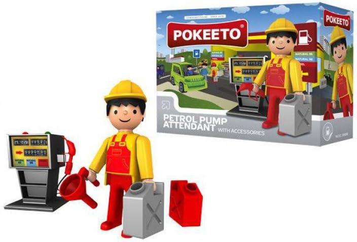 efko Pokeeto Petrol Pump Attendant and Accessories