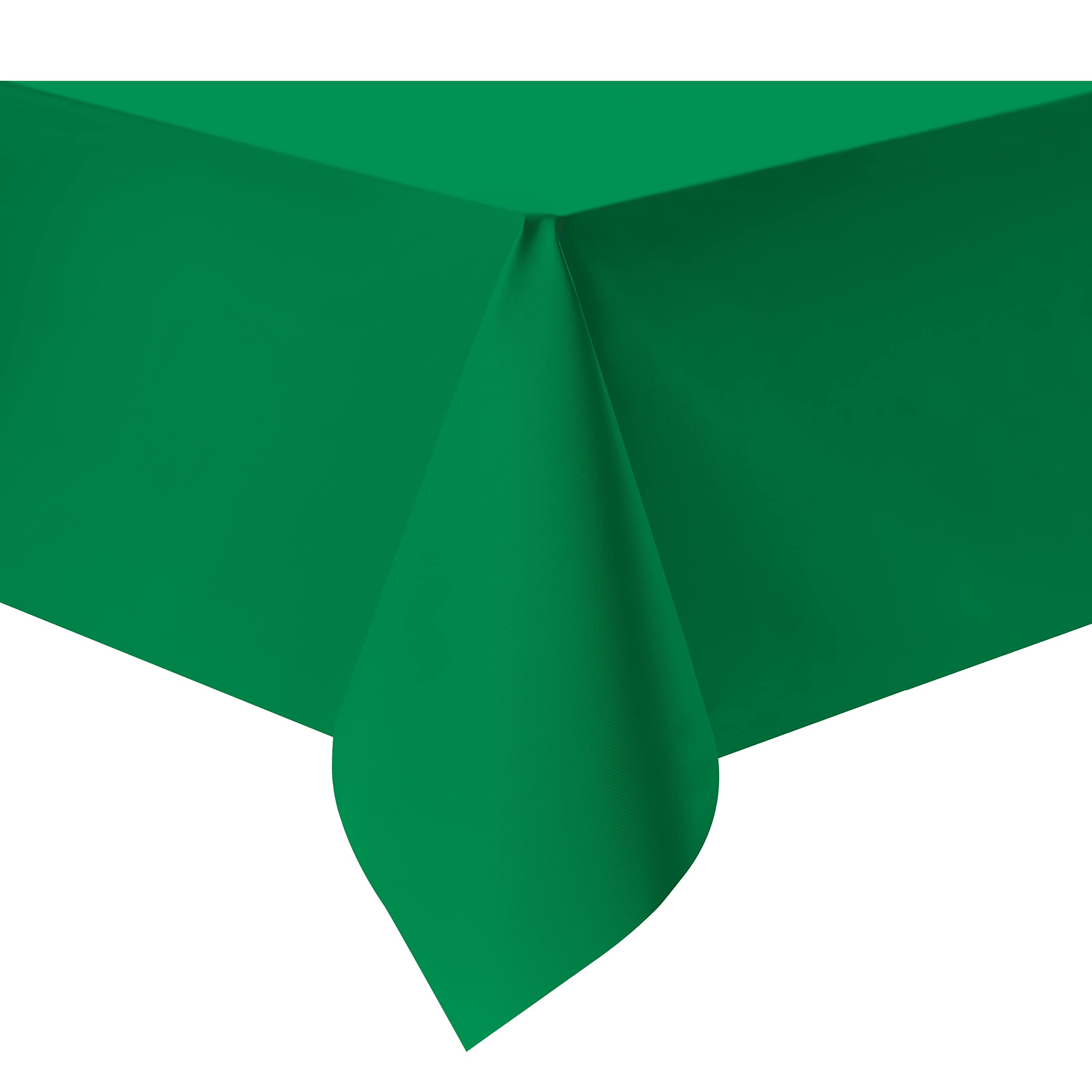 NLMUVW Green Vinyl Tablecloth 100% Waterproof, Heavy Oil Proof Rectangle PVC Table Cloth Wipe Clean Table Cover for Kitchen Dining Picnic, 54 x 90 inch โ image 1