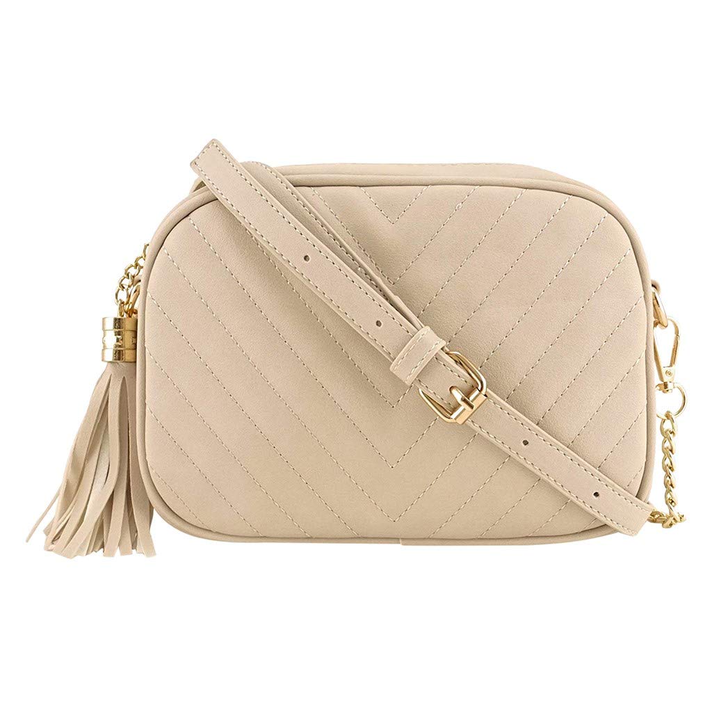 Women Small Crossbody Purse with Pendant,PU Leather Cross Body Shoulder Bag Phone Purse Handbags for Girls