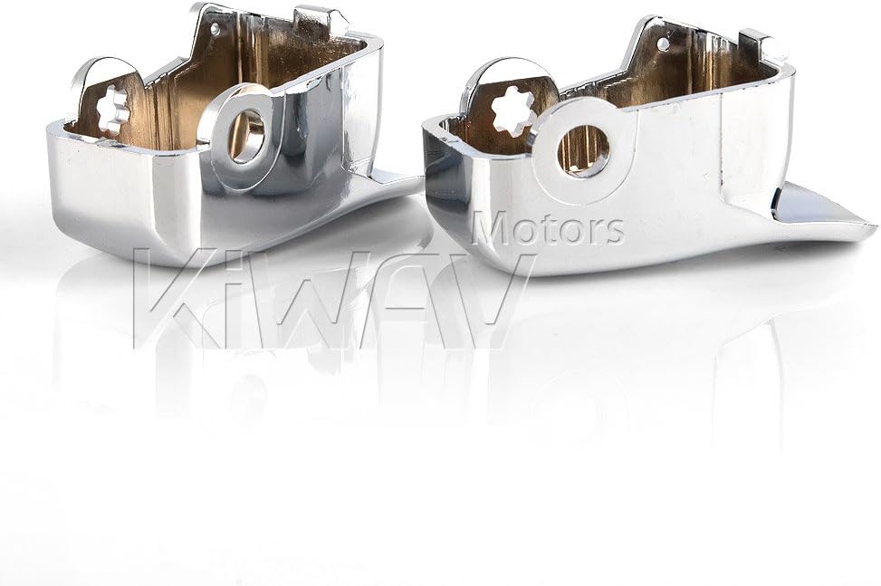 KiWAV Turn Signal Switch Extension Cap Chrome (ABS) for Most compatible for Harley-Davidson
