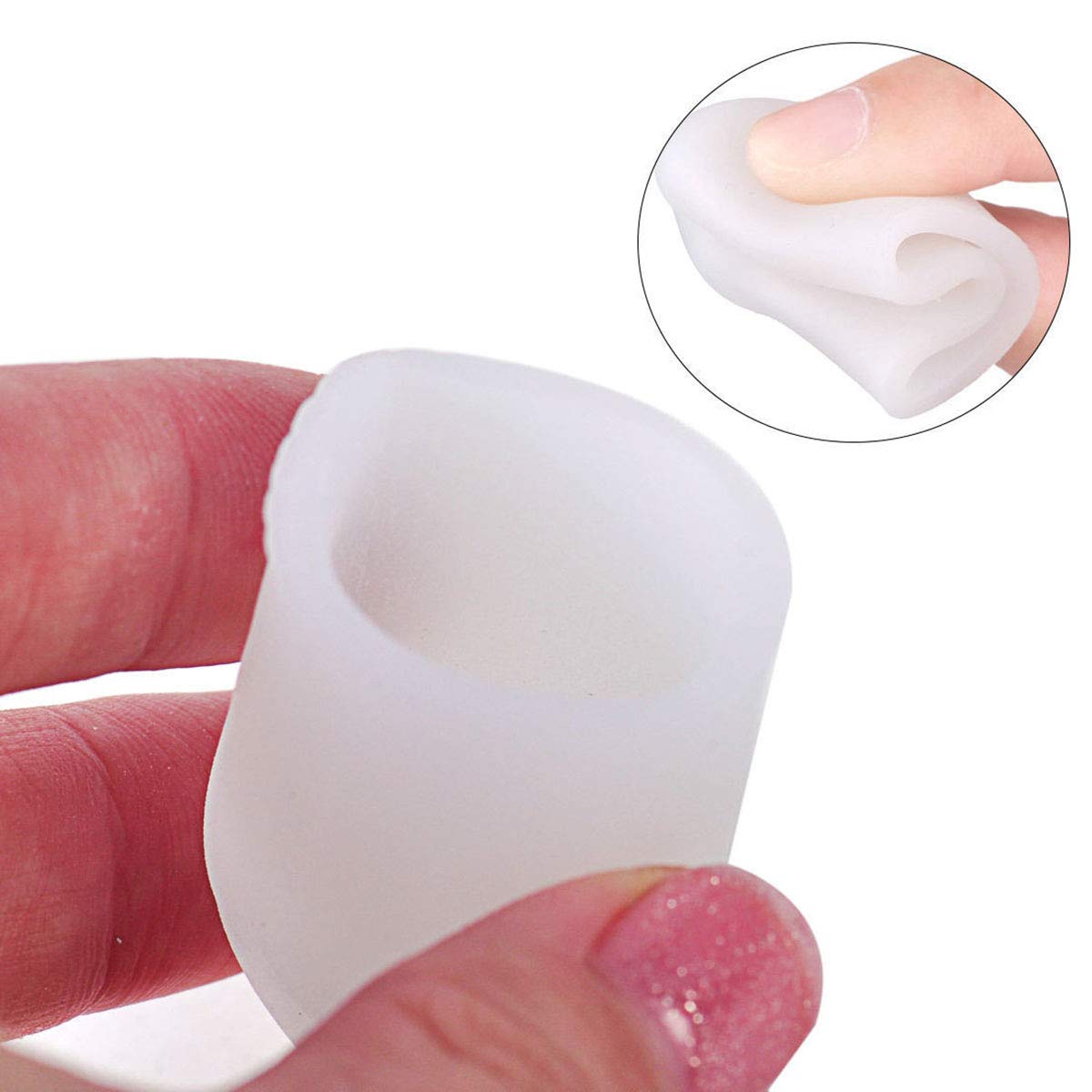 Pedimend morbido silicone gel Big Toe Cap Protector – Raddrizza dita piegate