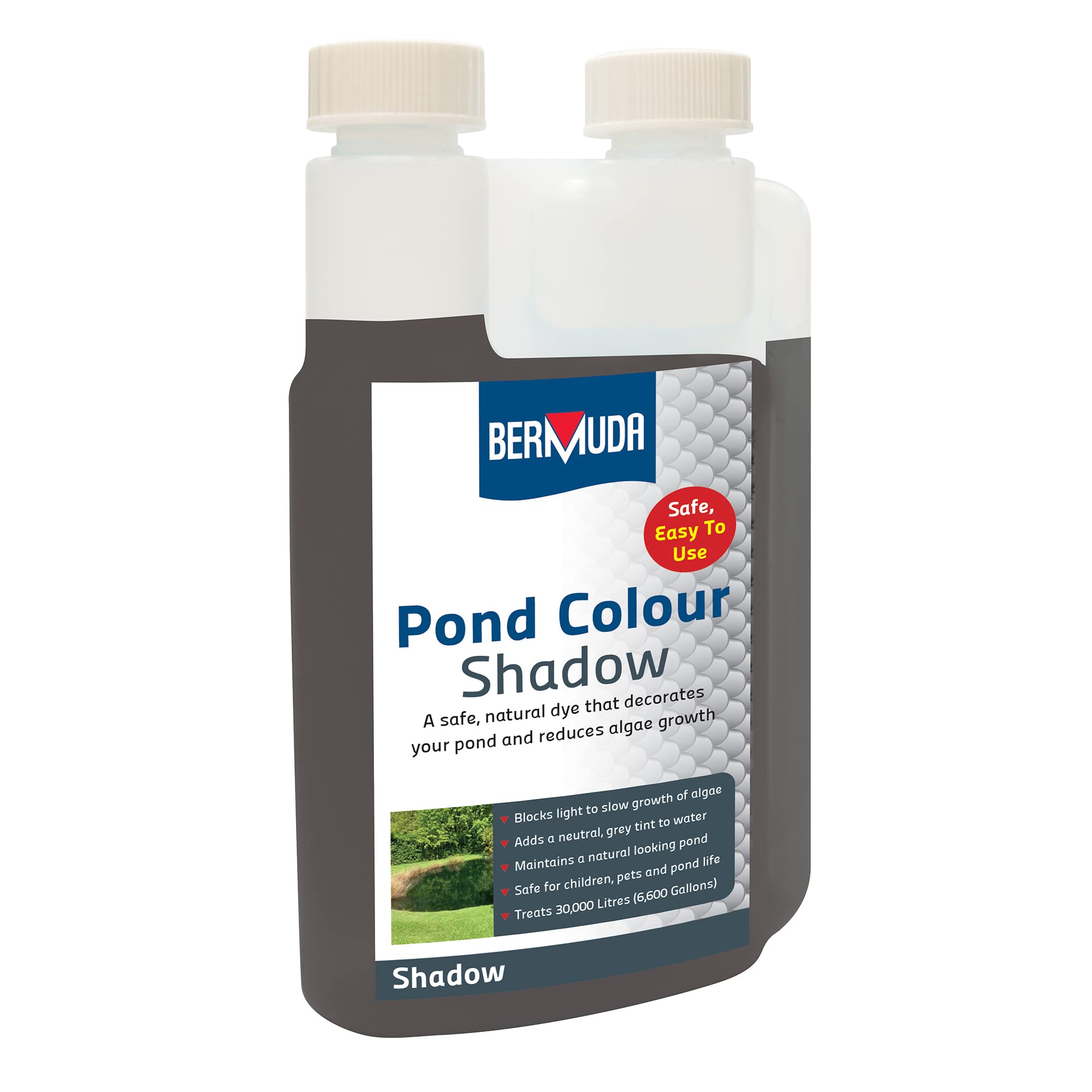 Bermuda Shadow Pond Colour Dye 250ml Reduce Algae and Weeds Stunning Dark Pond Water