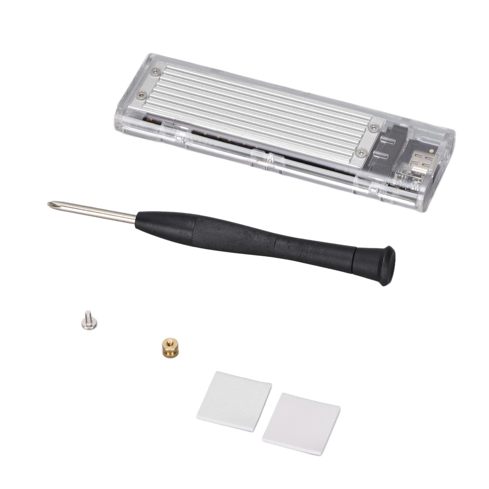 Ausla M.2 NVMe a Adattatore per Disco Rigido Esterno, 10Gbps (SILVER)