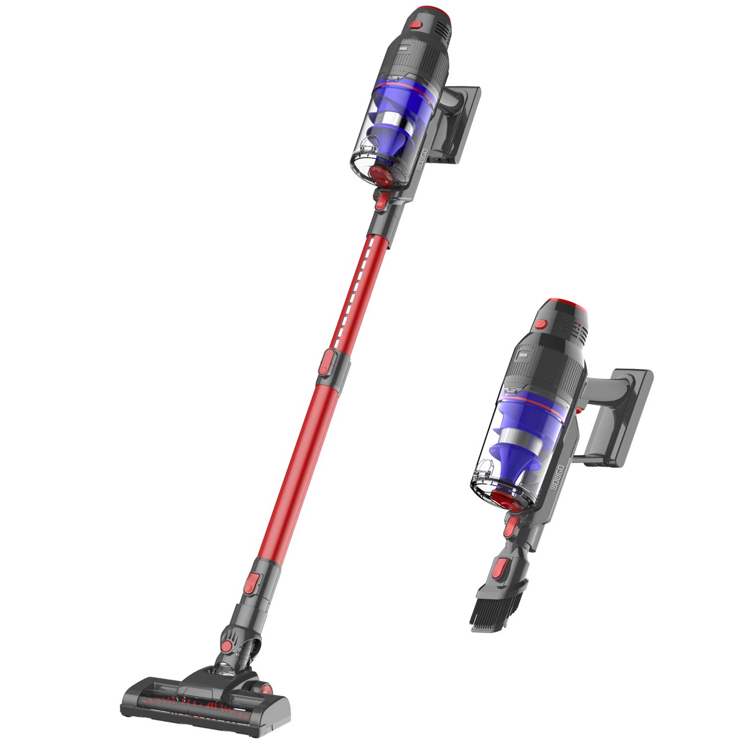 WOWGO Cordless Stick Vacuum Cleaner 22Kpa Powerful Suction Handheld