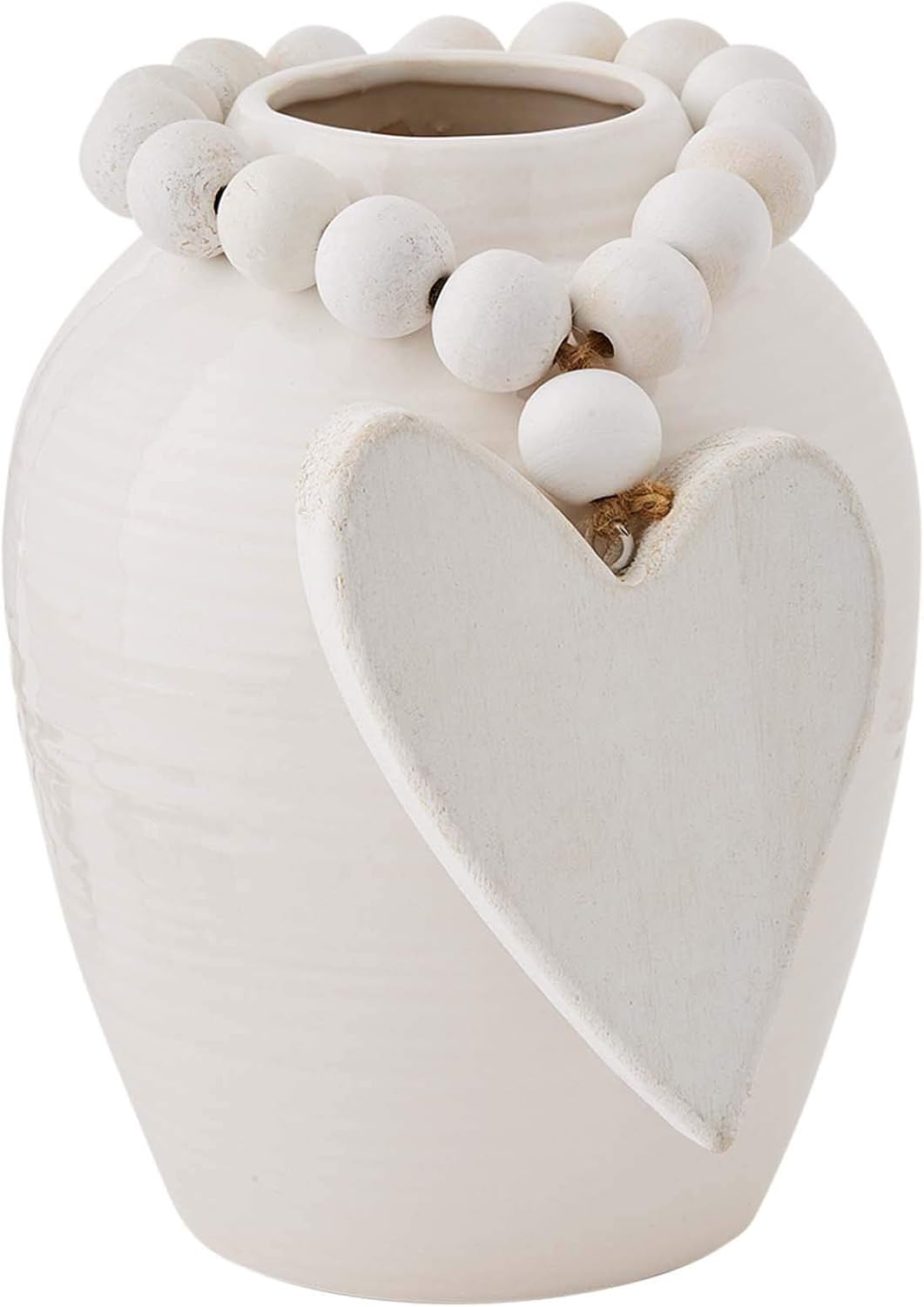 Mud Pie Small Vase with Beads