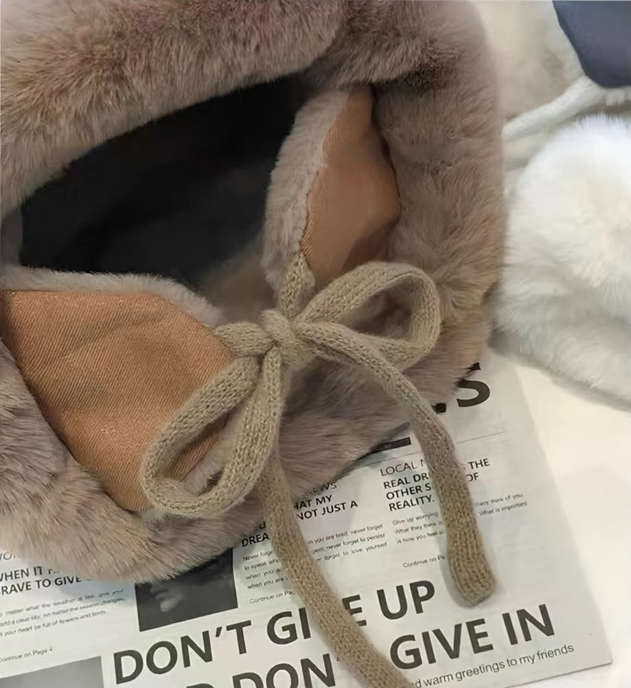 Winter Bucket Hats with Ear Flaps Women Men Fuzzy Beanie Hat Suede Faux Fur Fisherman Cap Cloche Aviator Caps 2025 - Image 4