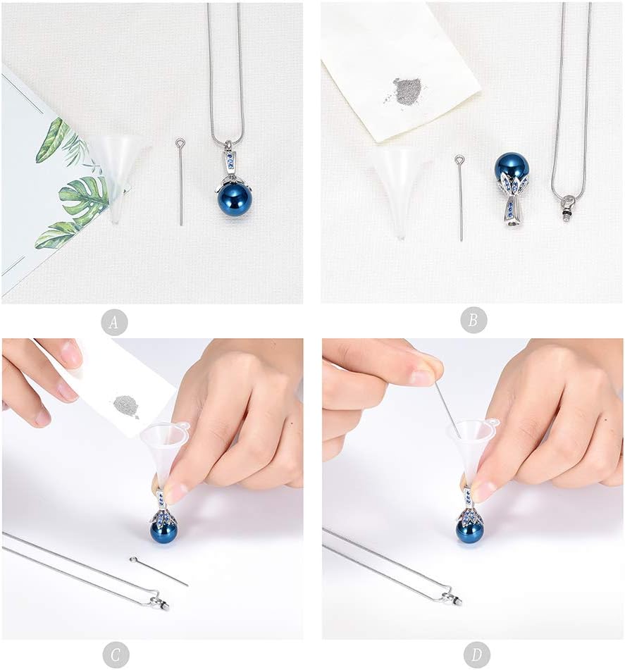 Memorial Jewelry Pearl Urn Necklace - Cremation Ashes Holder Keepsake for Women - Image 5