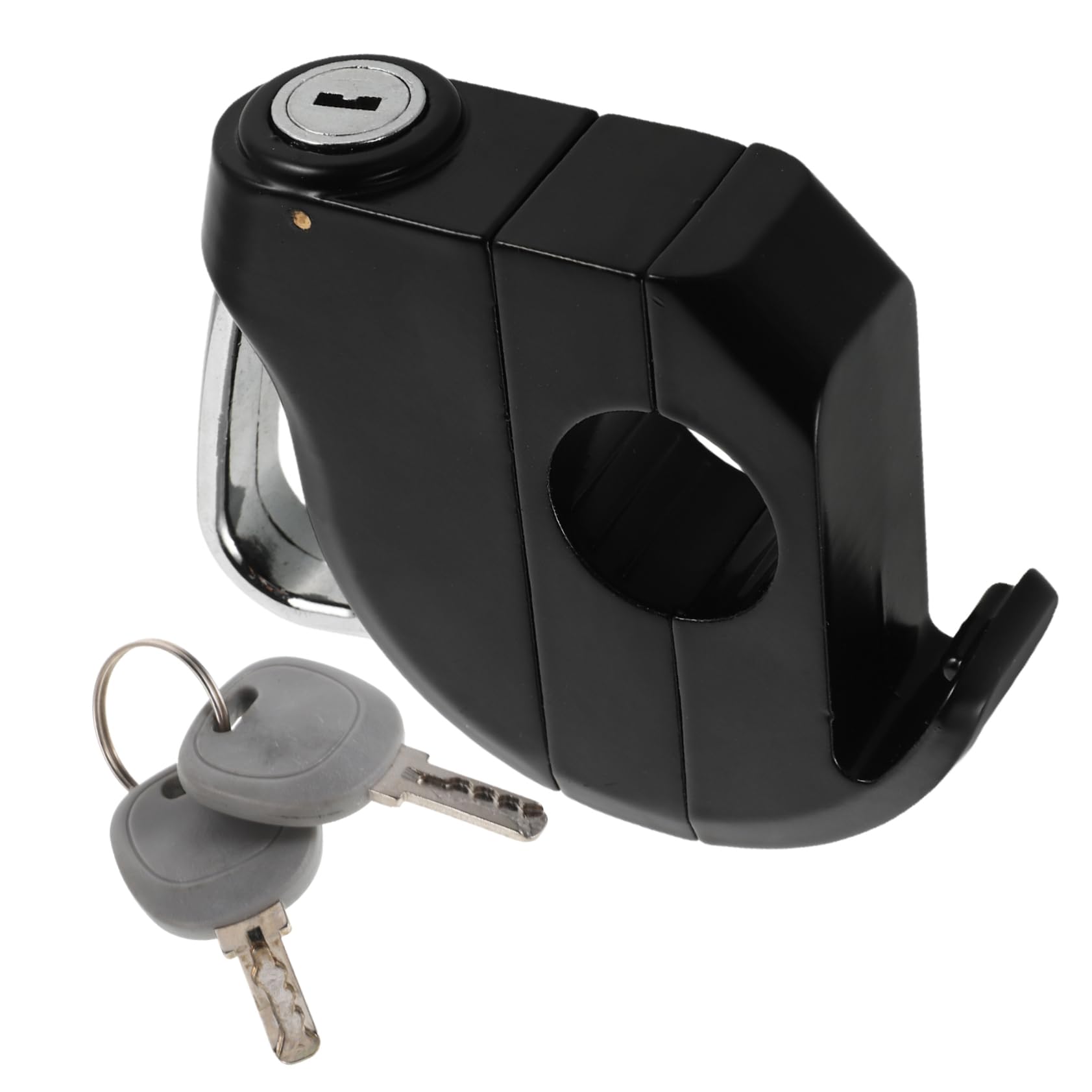 Unomor 1 Set Theft Helmet Lock for Electric Scooters Durable Aluminum Alloy Handlebar Storage Hook for Safe Helmet and Accessories Effortless Installation Sturdy Build