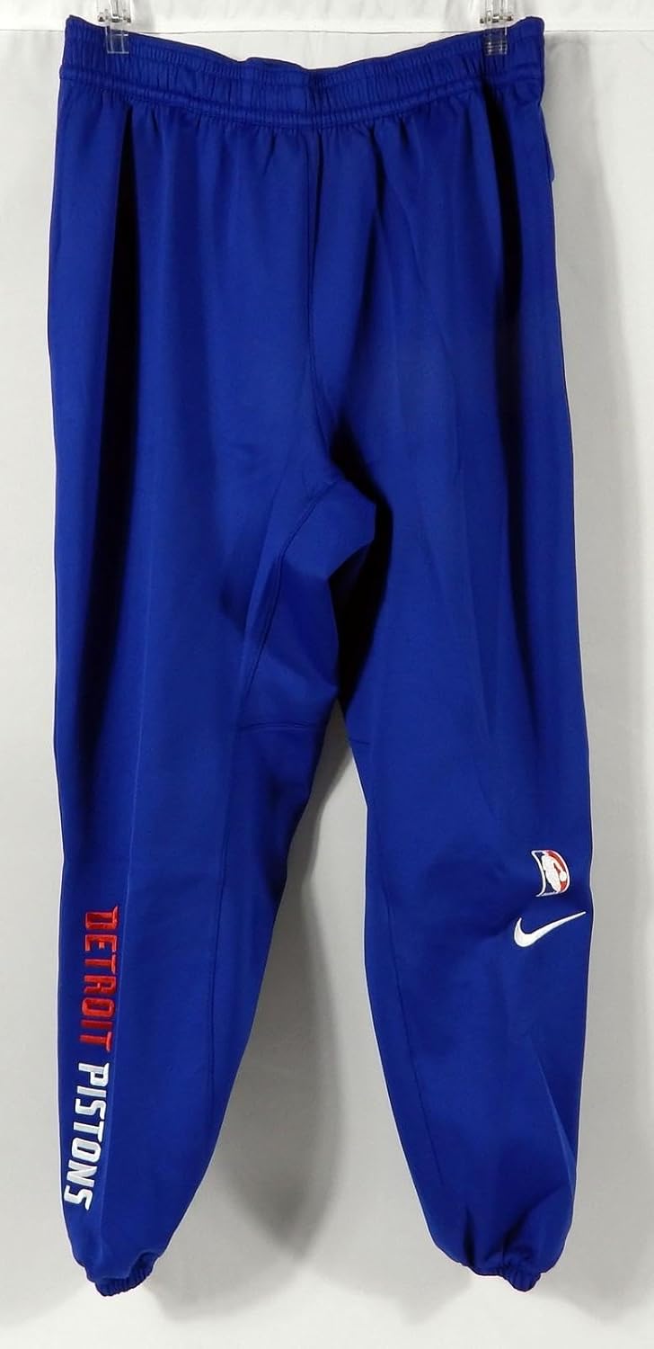 2020-21 Detroit Pistons Game Issued Tear Away Sweat Pants CN4804-495 XL 98S - NBA Game Used