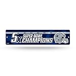 Rico Industries NFL Dallas Cowboys - 5X Champ Plastic Street Sign - Home Dcor - Wall Sign