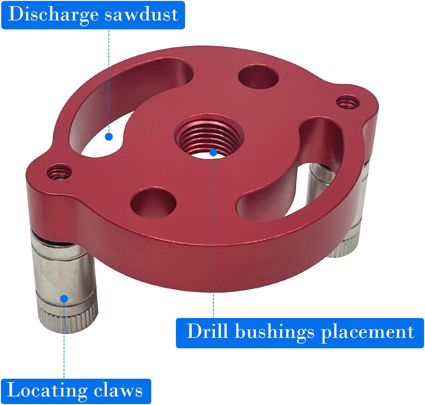 Sutekus Dowel Jig Drill Guide, Vertical Pocket Hole Jig Kit, Woodworking Hole Drill Positioner Locator Tool with M2 M3 M4 M5 M6 M7 M8 M9 M10 Drill Bushings