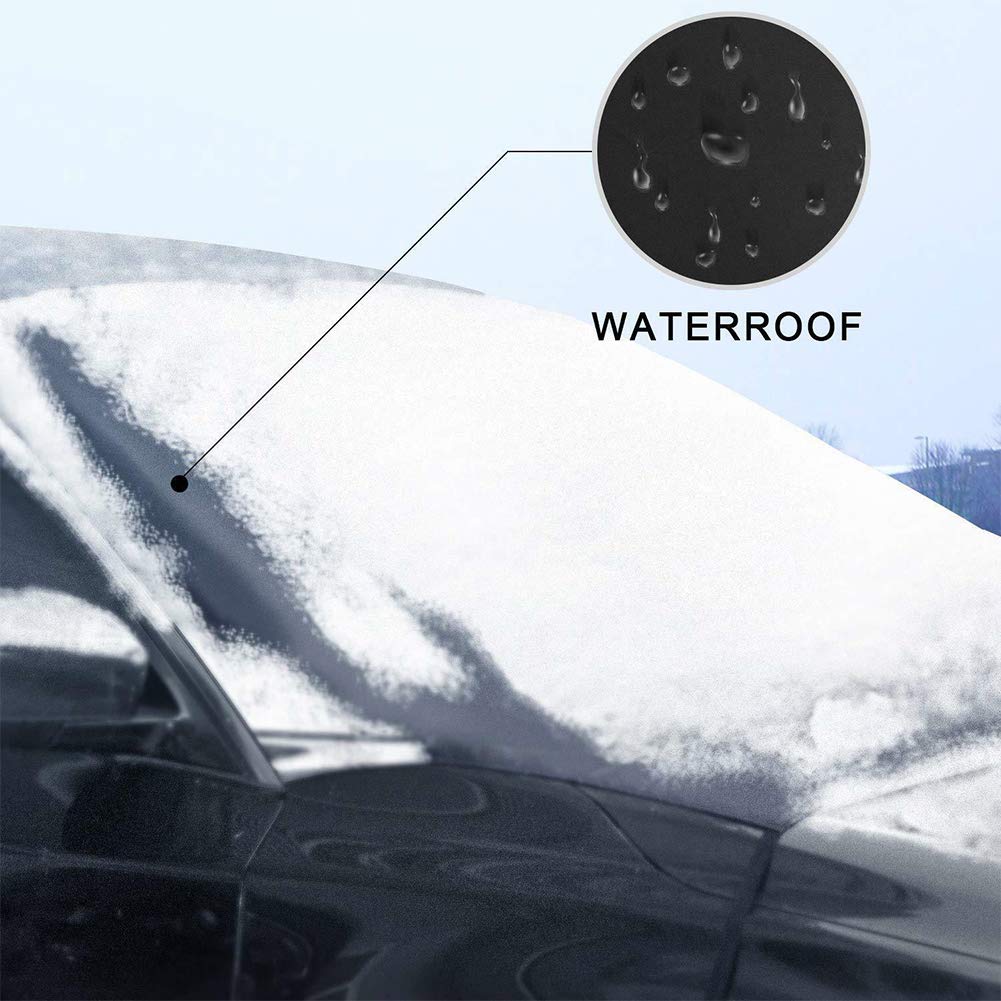 Magnetische Schneeabdeckung Für Windschutzscheibe – 218x148 Cm, Oxford/Alu, Mit Spannband, Für Auto, LKW & SUV, Winterfest