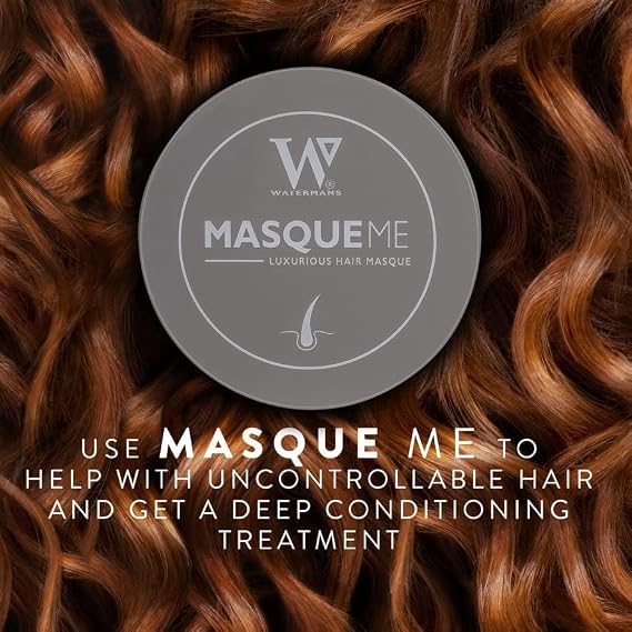 Watermans Hair Mask Growth Protein Treatment for Dry Damaged Hair, Frizzy, Broken or Bleached Hair. Best Hydrating & Conditioning for Curly, Coloured. Vegan