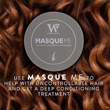 Watermans Hair Mask Growth Protein Treatment for Dry Damaged Hair, Frizzy, Broken or Bleached Hair. Best Hydrating & Conditioning for Curly, Coloured. Vegan