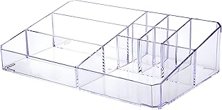 Organizador de maquillaje transparente, estuc...