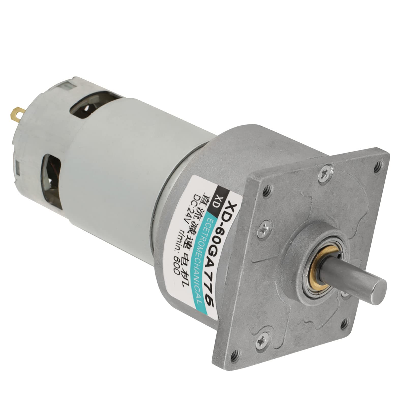 DC12V / 24V 35W Mini DC Motoriduttore a velocità regolabile in metallo Grande coppia motore CW/CCW(24V 600rpm)