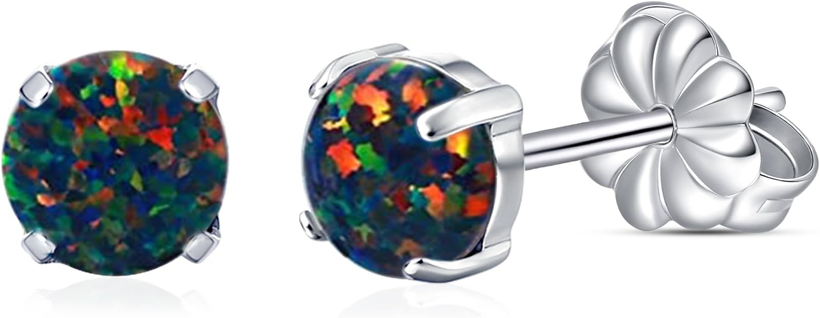 Pure Titanium Hypoallergenic Earrings，Opal/Moonstone/Cat's Eye/Blue Turquoise Stud Earrings, Implant Grade|Delicate Jewelry For Sensitive Ears