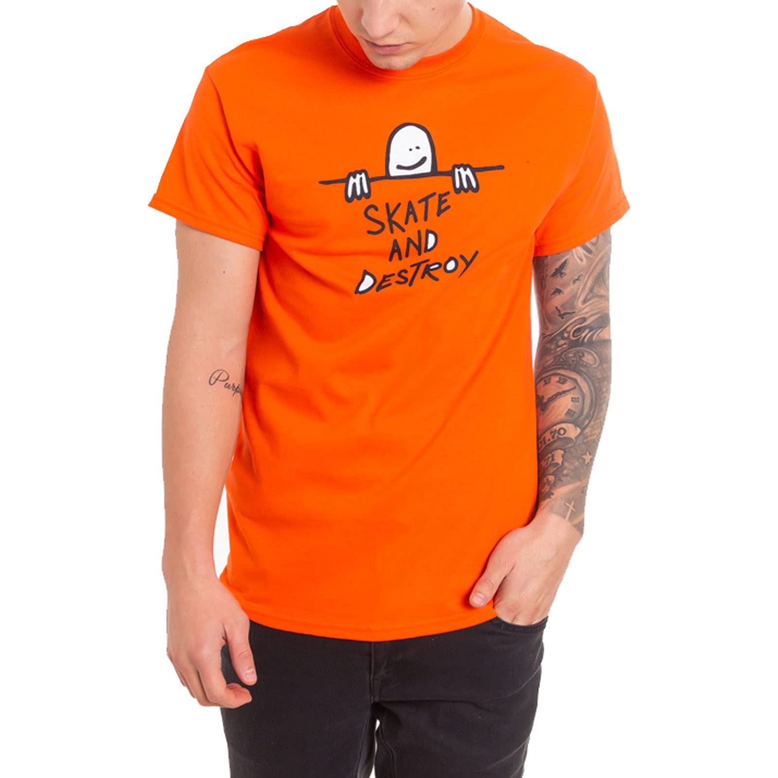 ThrasherGonz Sad Logo T-Shirt - Orange