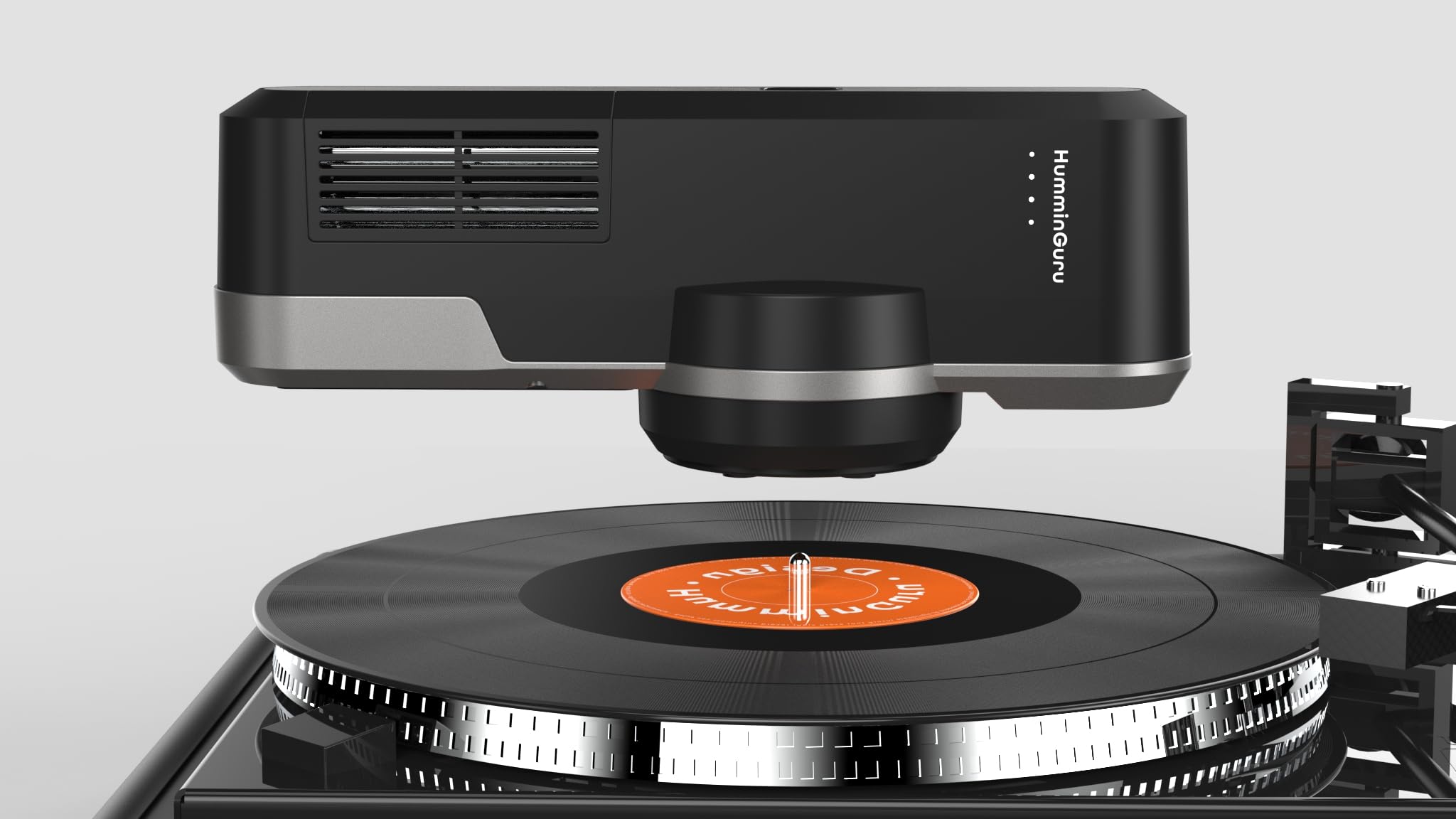 HumminGuru NOVA Ultrasonic Vinyl Record Cleaner + Orbit Static Remover