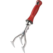 Tiller &ndash; Till &amp; Cultivate with Ease! &ndash; Features Dependable Aluminiron Construction, Non-Slip Comfort Grip, Two-Sided Prongs