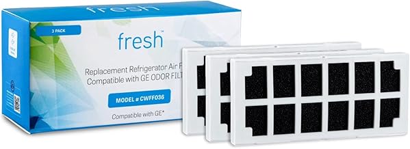 Mist Replacement Air Filter for GE ODOR FILTER, Compatible with GE Café Series Refrigerator, 3 Pack