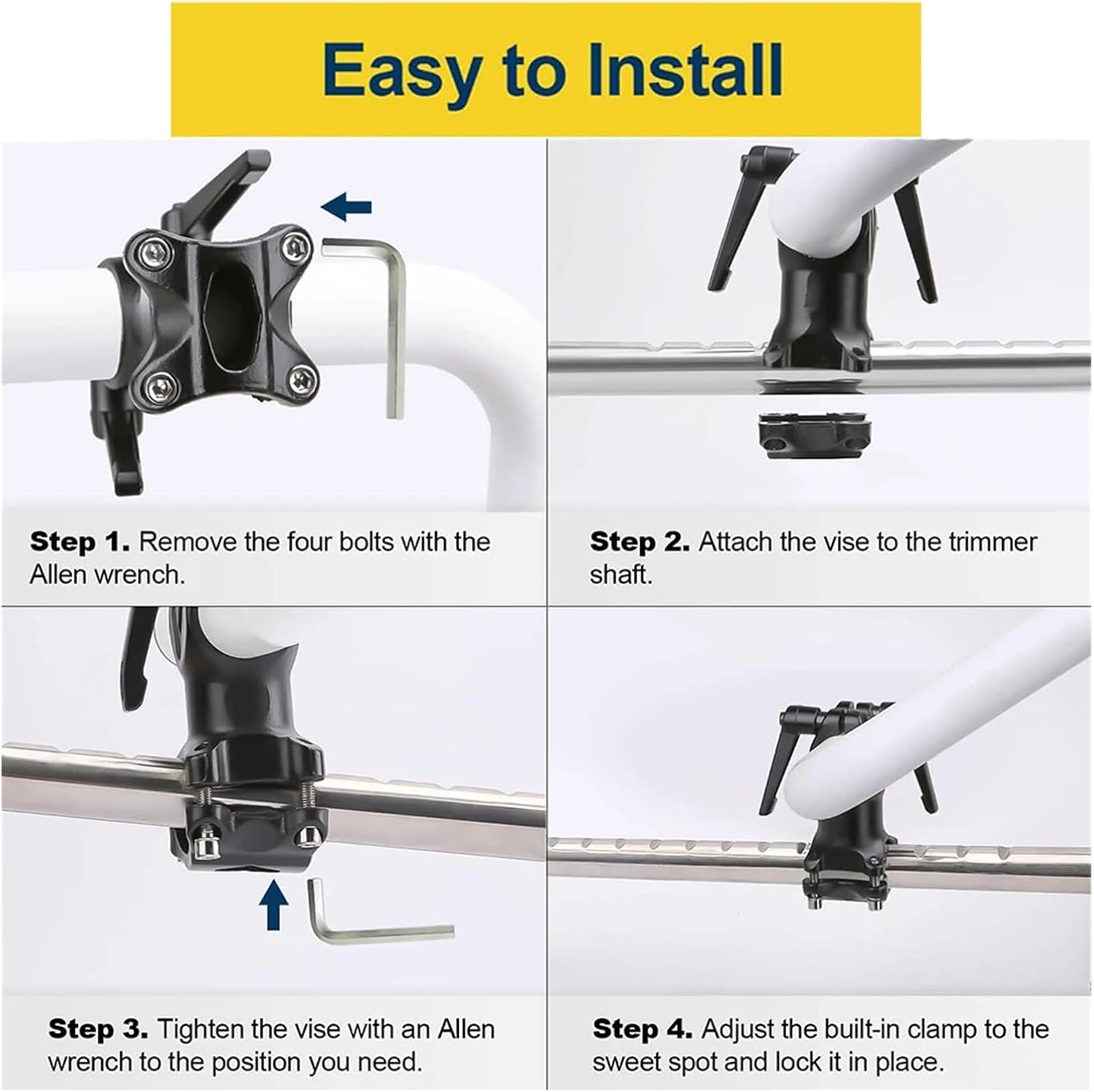 Lawn Mower Accessories Upgraded Trimmer Handle String Extension Ergonomic Back Saver Lawn Grip Tool